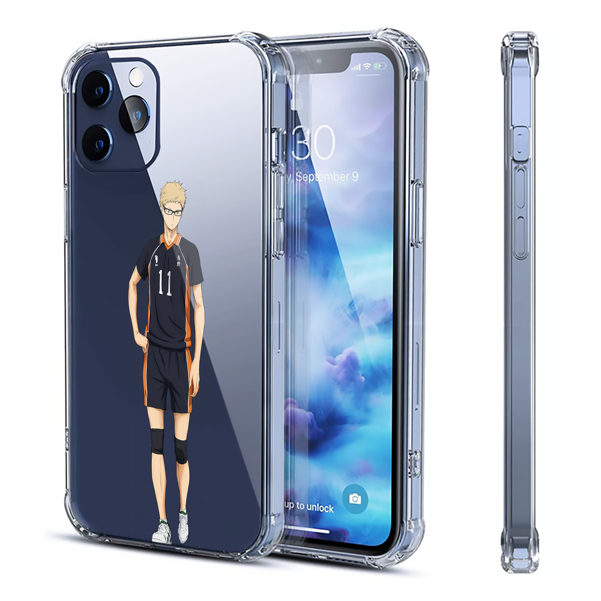 （画像用） ハイキュー!! Haikyu!! 【iPhone 12シリーズ対応】透明スマホケース（クリアソフトケース）